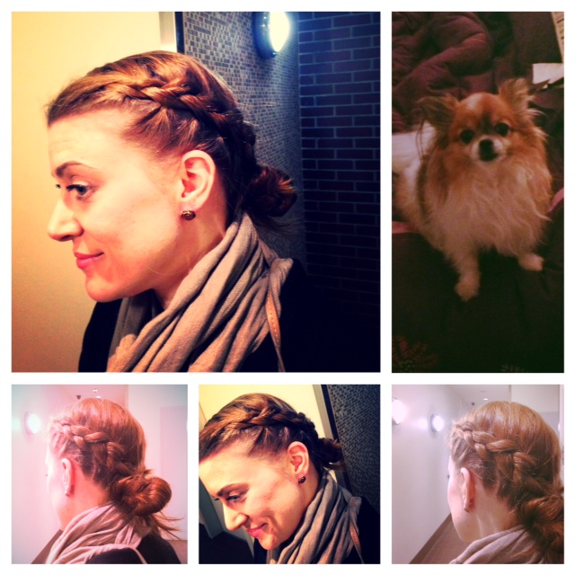 This is super easy to do! A quick cute hairdo in about 5 minutes, really!